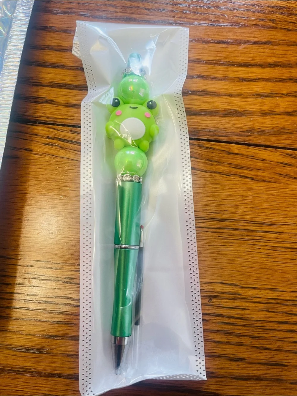 Novelty Decorative Pens - Gray, Silver, Green
